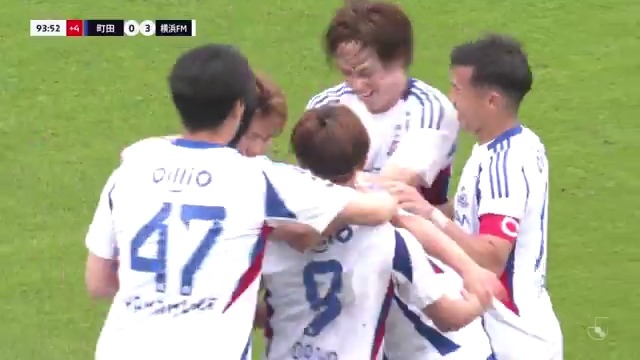／ 仕上げのアディショナルタイム弾✨ ＼ 右サイド、スピードで相手ディフェンスを振り切った #井上健太 選手がクロスを上げると、オウンゴールを誘発し追加点を奪う⚡️ #fmarinos｜#Jリーグ