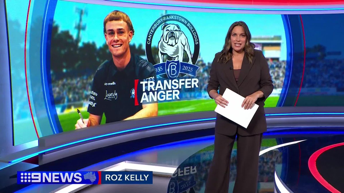 Lachlan Galvin today completed his first full training session as a Bulldog. #9News Zach Bailey