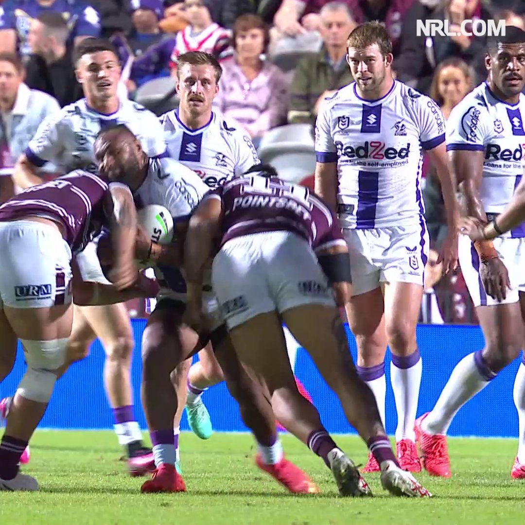 Why not, let’s get some of this too from big Haumole. This was brutal…. #NRLManlyBroncos