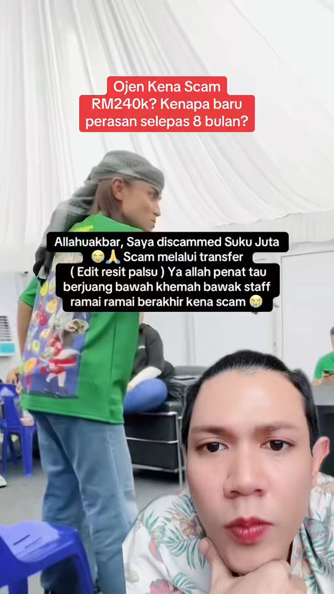 Orang scam duit aku rm50 pun aku dah baran.