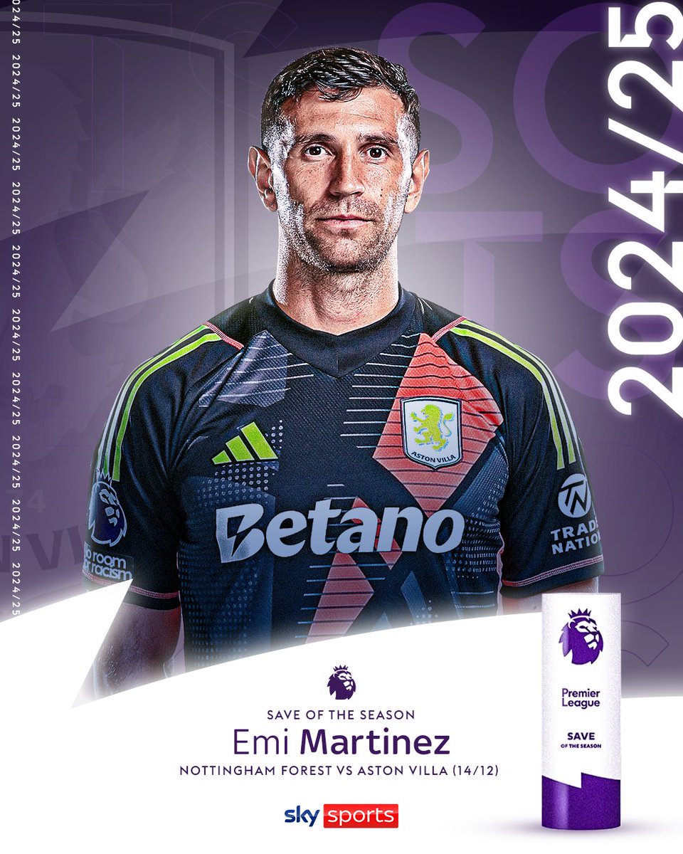 BREAKING: Emi Martinez wins the Premier League Save of the Season award for his incredible stop against Forest 🤩🧤