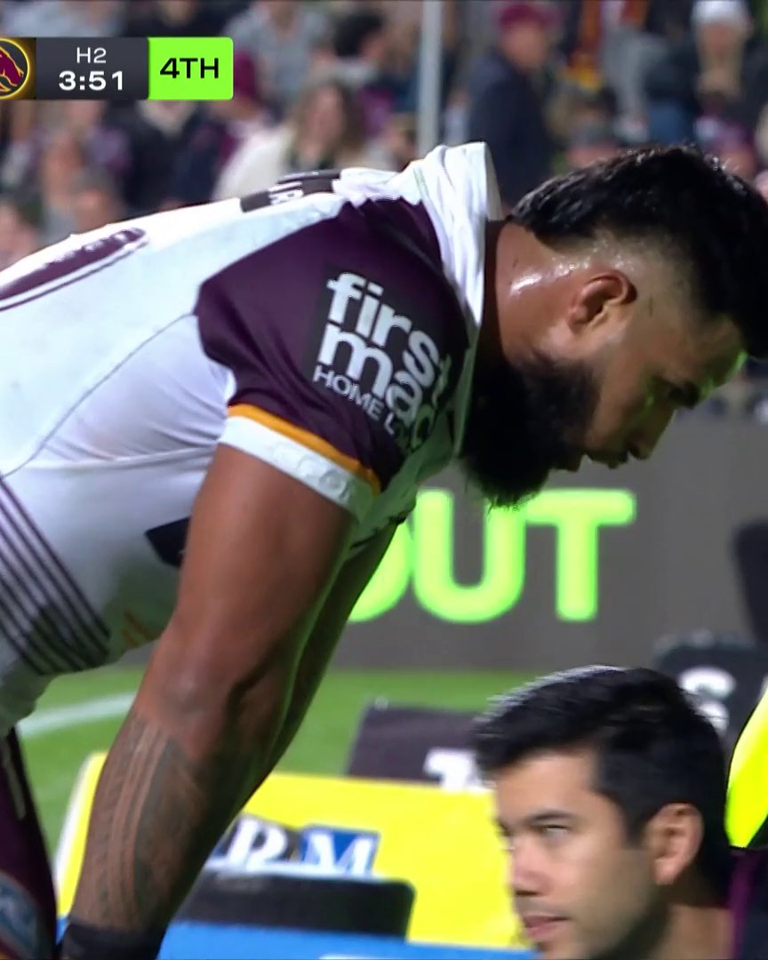 Payne Haas just does not stop 💯 #NRLManlyBroncos