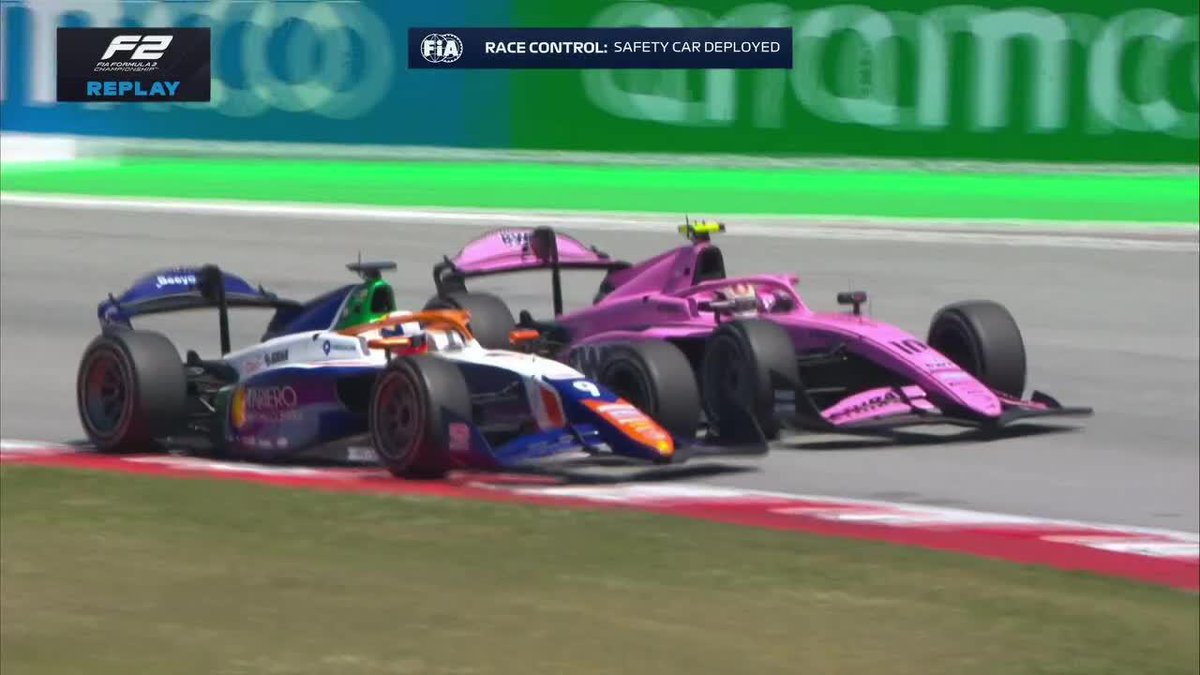 "DIOS MÍO, QUE COMPAÑERO DE EQUIPO" El enojo de Gabriele Mini con el colombiano Montoya en la sprint del #SpanishGP... ▶️ Más 🏁 #Formula2 en #DisneyPlus