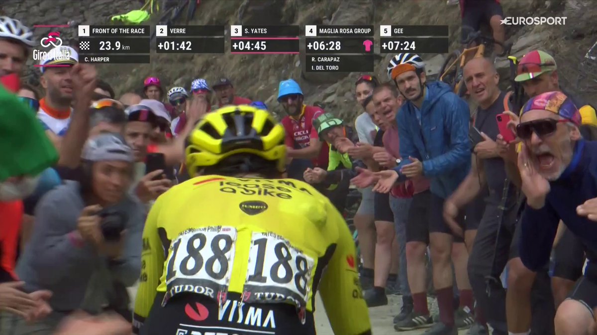 Simon Philip Yates está reventando el #GirodItalia.