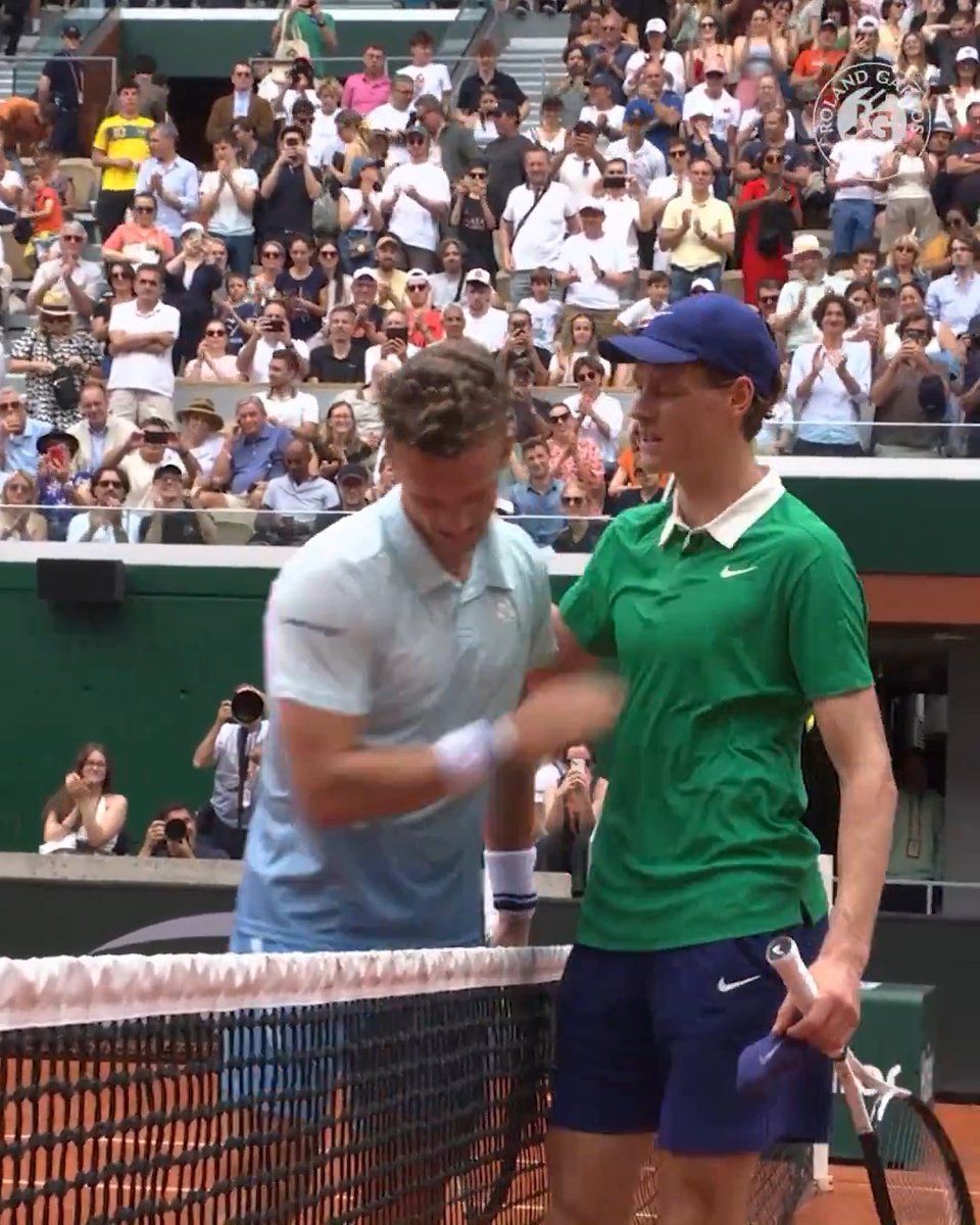 NO MERCY! ๐๐ฎ๐น Sinner drops just 3 games to send Leheฤka packing ๐ฅ #RolandGarros