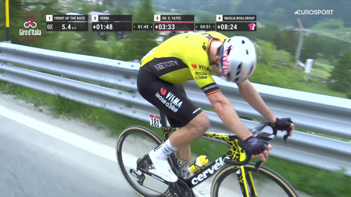 "Estas cosas no salen en el palmarés y son las que hacen grande a Van Aert" 🎩 El belga repite con Yates el trabajo que ya hizo con Vingegaard en Hautacam. #GirodItalia