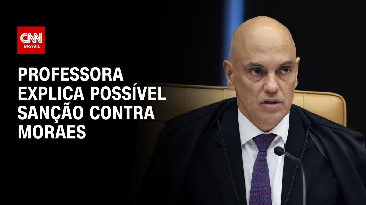 Professora explica possível sanção contra Moraes; assista #AgoraCNN