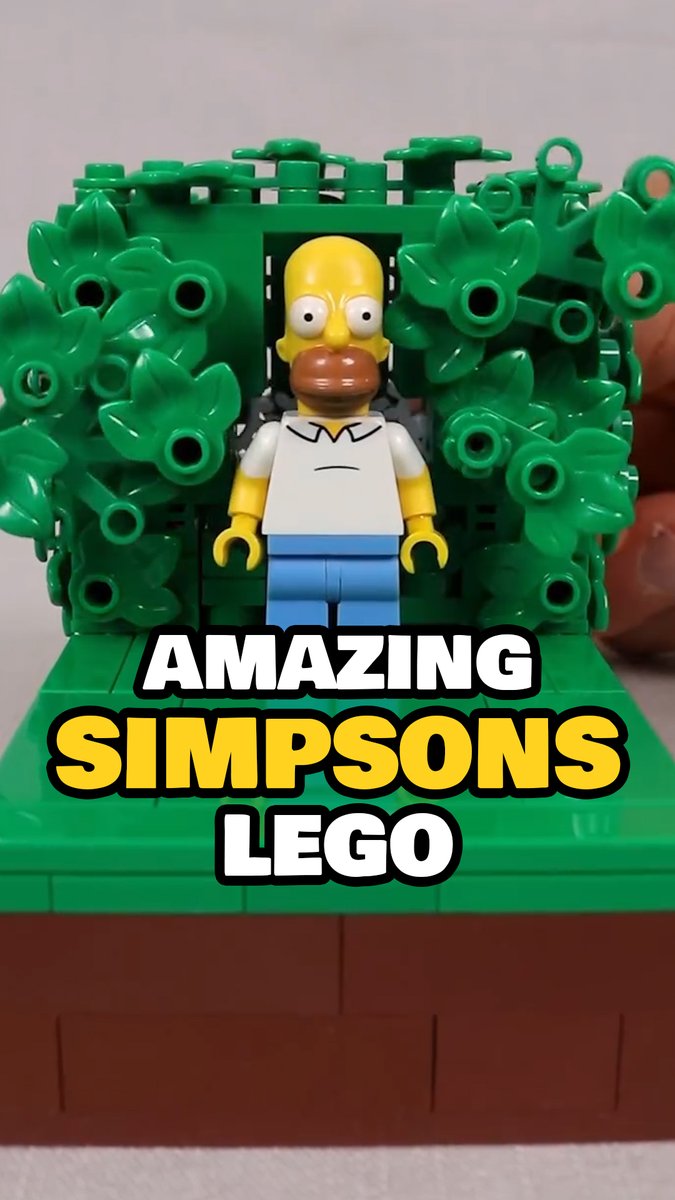 This Homer in Hedge Simpsons Lego is 🔥
