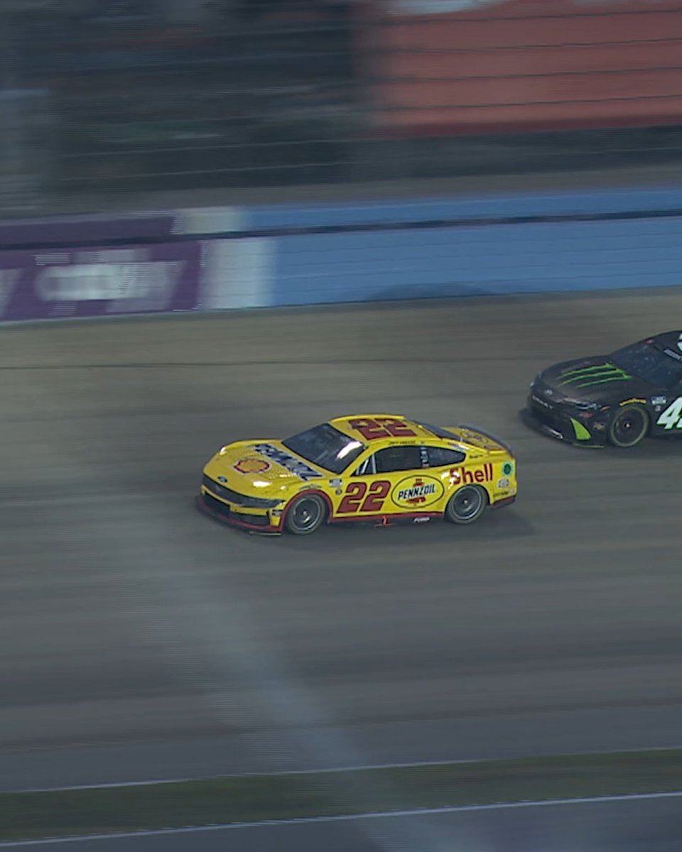 After a record-setting five overtimes, Joey Logano was the last man standing.