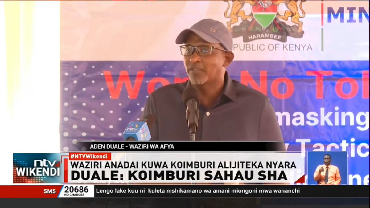 Duale: Koimburi Sahau SHA Waziri wa Afya Aden Duale amesema kuwa SHA haitalipa bili ya matibabu ya Mbunge wa juja George Koimburi. Duale anadai Koimburi aliandaa utekaji nyara wake mwenyewe, na kwamba hafai kufaidika kamwe. #NTVWikendi Lofty Matambo