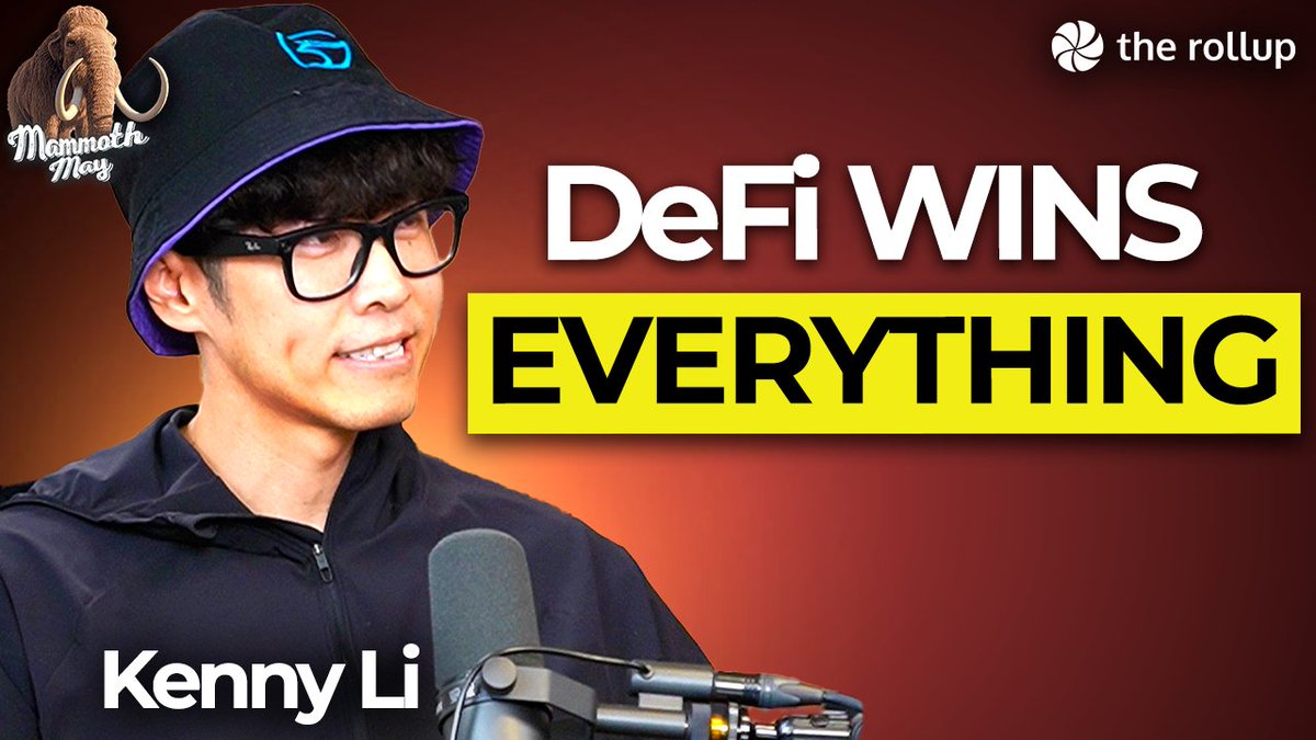 NEW EP: Real Revenue, Product Market Fit, and Distribution with Kenny Li The era of "build it and they will come" is over. In today's episode of Mammoth May 🦣, @ayyyeandy sits down with 🤓Kenny 李 of Manta Network (🔱,🔱) to explore: > Why DeFi Is Still Crypto's Only Real PMF > The Robinhood vs. Solana Question: Who Wins? > How 500 L2s All Look Exactly the Same > Why Starting Over Might Be The Key > Kenny’s View On > The Great L2 Consolidation Coming Full episode links below. Timestamps: 00:00 Intro 01:02 Magic Ad 01:18 TOKEN2049 Takeaways 03:30 Crypto's Value Model 05:41 New Revenue Approaches 08:27 Kenny's Core Strategy 10:49 Institutions Coming Onchain 12:35 Building for New Customers 19:20 Robinhood vs Solana 24:48 Base vs Ink 28:34 Niche-Specific Chains 30:00 Mantle Ad 30:43 Manta’s 2025 Focus 40:04 Streamlining Teams with AI