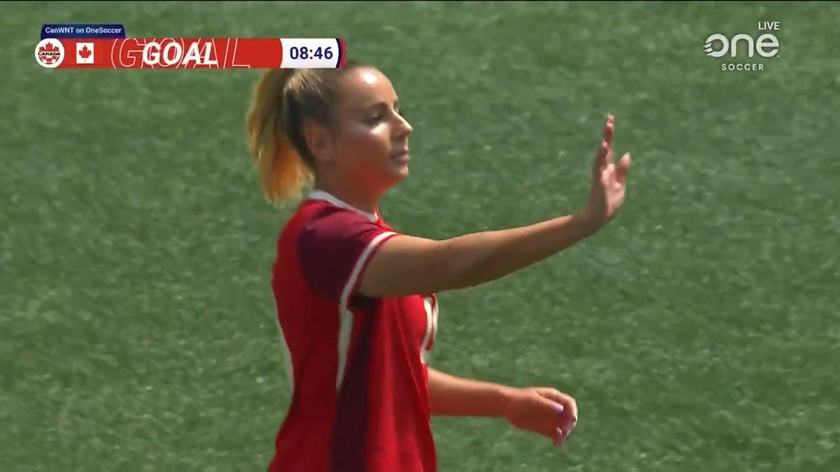 double trouble, eh? 😏 Dri collects her second goal of the day!
