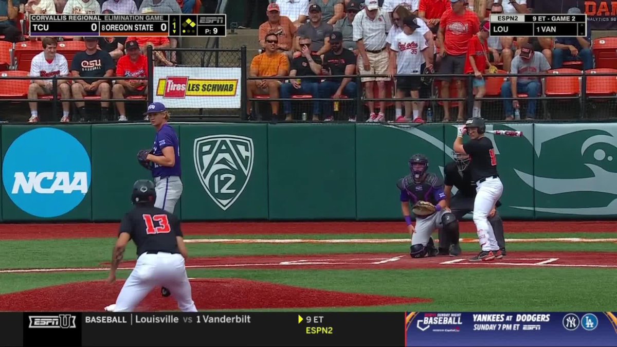 Clanged it it to straightaway center! Live on ESPN+ #GoBeavs