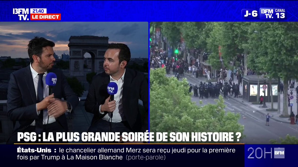Finale de la Ligue des Champions : des milliers de personnes se sont regroupées sur les Champs-Élysées pour le match PSG-Inter