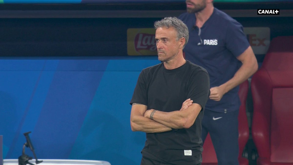 Les réactions de Luis Enrique 🇪🇸. 🤩❤️💙 TOUT DROITTTTTTTTTT 🎥 CANAL+ Foot