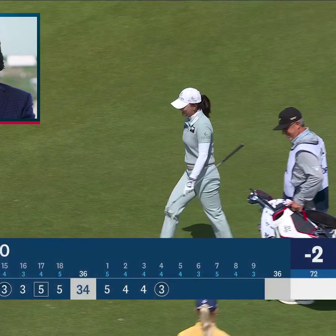 Jin Young Ko chips in for birdie to move just four shots off the lead! 👀 📺 NBC &amp; Peacock | #USWomensOpen
