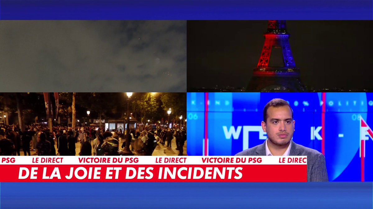 Amine Elbahi sur la victoire du PSG en Ligue des Champions : «On espère que la fête ne tournera pas à l'affrontement populaire», dans #100PolitiqueWE