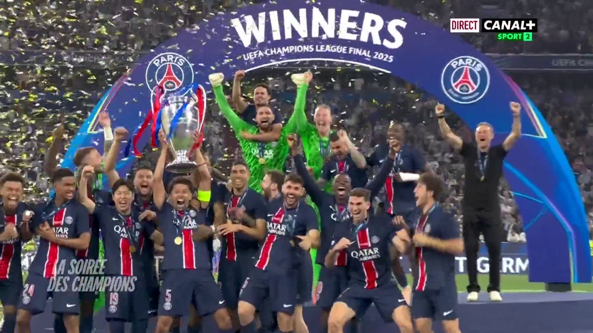#LDC ⭐️ : Le PSG soulève la Coupe aux grandes oreilles, pour la première fois de son histoire 🏆 Quel moment !