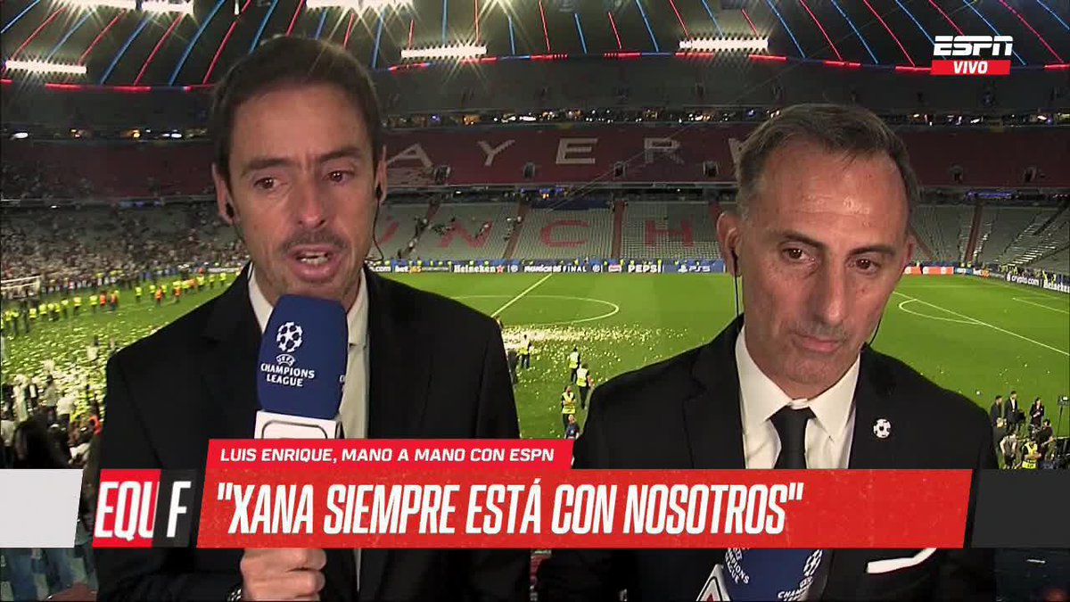 Las palabras de Luis Enrique emocionaron a Mariano Closs y Diego Latorre tras hablar de Xana. 📺 La #UCLFinal, por #DisneyPlus