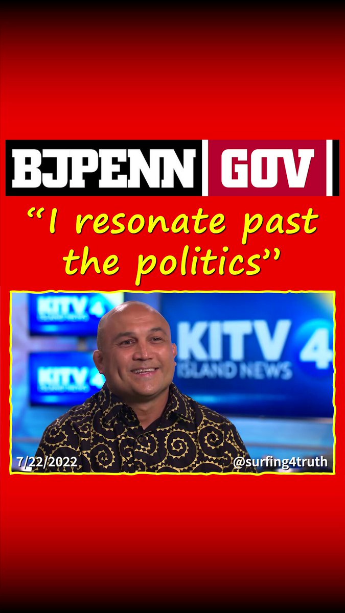 A reminder of what a threat BJ Penn was to the establishment with his run for Governor of Hawaii in 2022!!! We remember telling BJ when we first met him… “Thank you!! You know they will come after you and your family...” We don’t know specifically what has happened since then, but it was clear that the Hawaii political establishment knew they needed to stop BJ Penn and the movement he created. And it appears to us that they found a way. BJ, we will always remember and be grateful for what you did to help wake up and fight for the people in Hawaii. We wish you and your ohana peace and happiness. And we wish we knew how to help. bjpenndotcom Joe Rogan danawhite