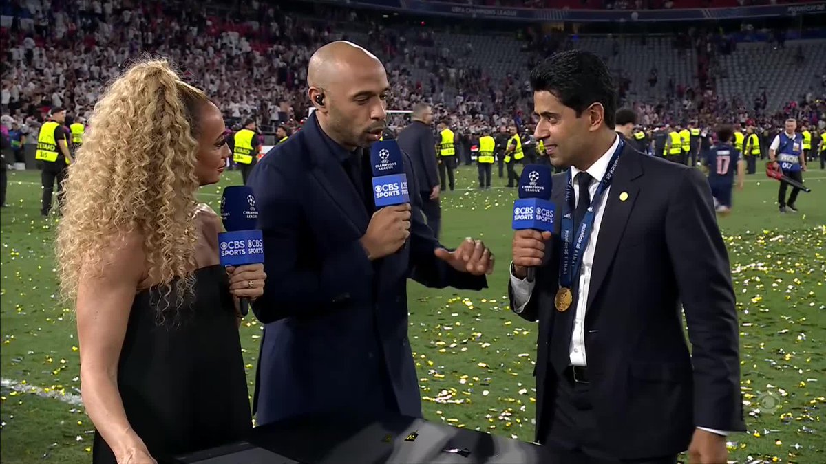 “The real work starts today.” PSG president Nasser Al-Khelaifi reflects on what winning the Champions League means for French football and how much it took to get here 🇫🇷👏