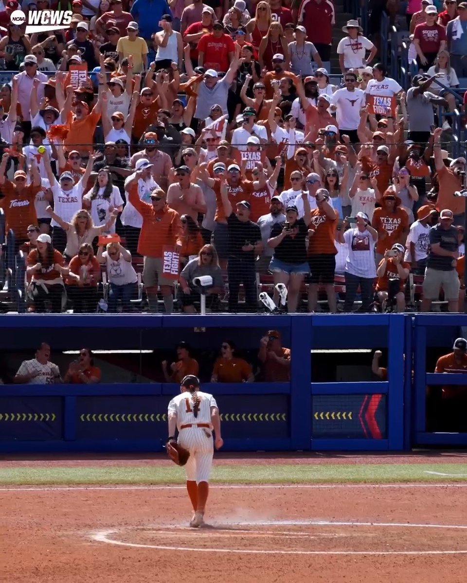TEXAS. FIGHT. 🤘 #WCWS x Texas Softball