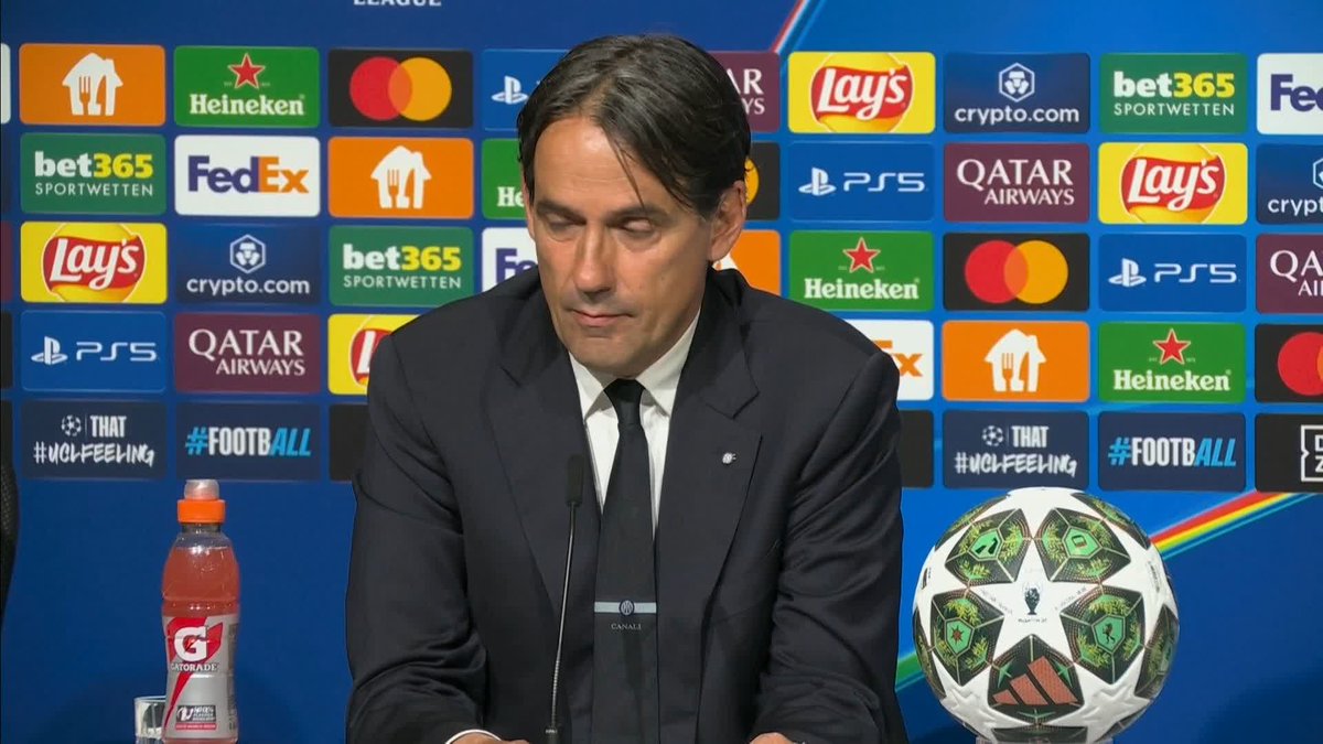 "I think PSG deserved to win this match" Simone Inzaghi reacts to Inter Milan's 5-0 Champions League final defeat 👇