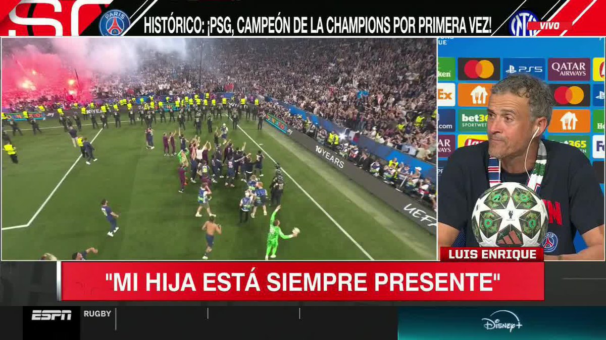 "SI HIJA ESTÁ SIEMPRE" Luis Enrique recordó a Xana en conferencia de prensa. 📺 #DisneyPlus