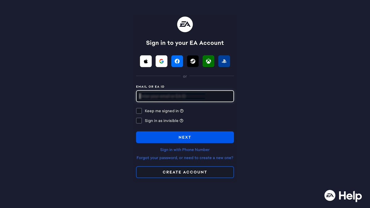 If you create a child account for your kid, remember to always use their EA ID to log in. If you use a parent or guardian's email address, you'll sign into that account instead of your child's.