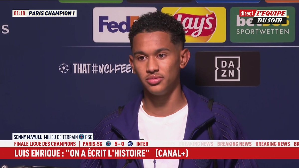 ❤️💙✨ Senny Mayulu : « Pouvoir marquer le cinquième but, c'était incroyable. »