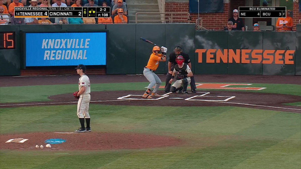 Fisch rips one into right center to plate two and clear the bases! 📺 (ESPN+) #GBO // #OTH // #BeatUC