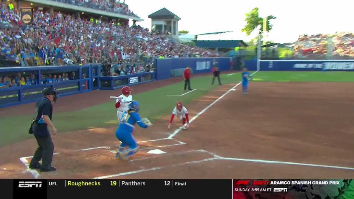 DID SHE REALLY JUST STEAL HOME? 🤯 #WCWS #SCTop10 x 🎥 ESPN / Texas Tech Softball