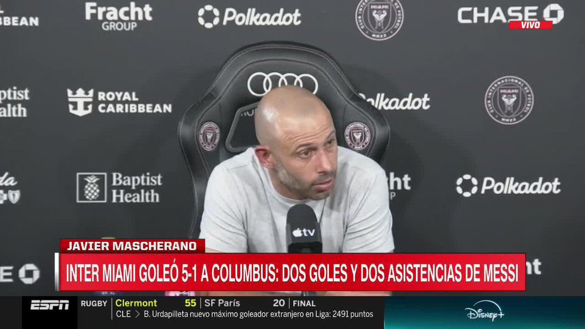 👀 "EL MUNDIAL DE CLUBES ES OTRA HISTORIA. LOS RIVALES SON DE OTRO NIVEL, INCLUSIVE EL AL AHLY... VAMOS A COMPETIR" 📌 Luego del triunfo vs. Columbus Crew por la MLS, Mascherano analizó lo que se le viene al Inter Miami en el Mundial de Clubes 📺 #DisneyPlus | #SportsCenter