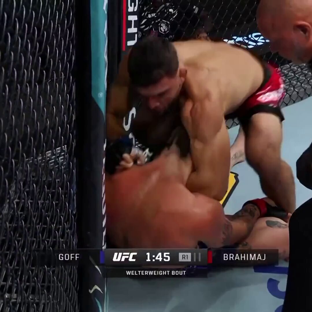 A BEAUTIFUL SUBMISSION FROM BRAHIMAJ 😮‍💨 Ramiz Brahimaj just earned ANOTHER submission victory inside the Octagon at #UFCVegas107 👏