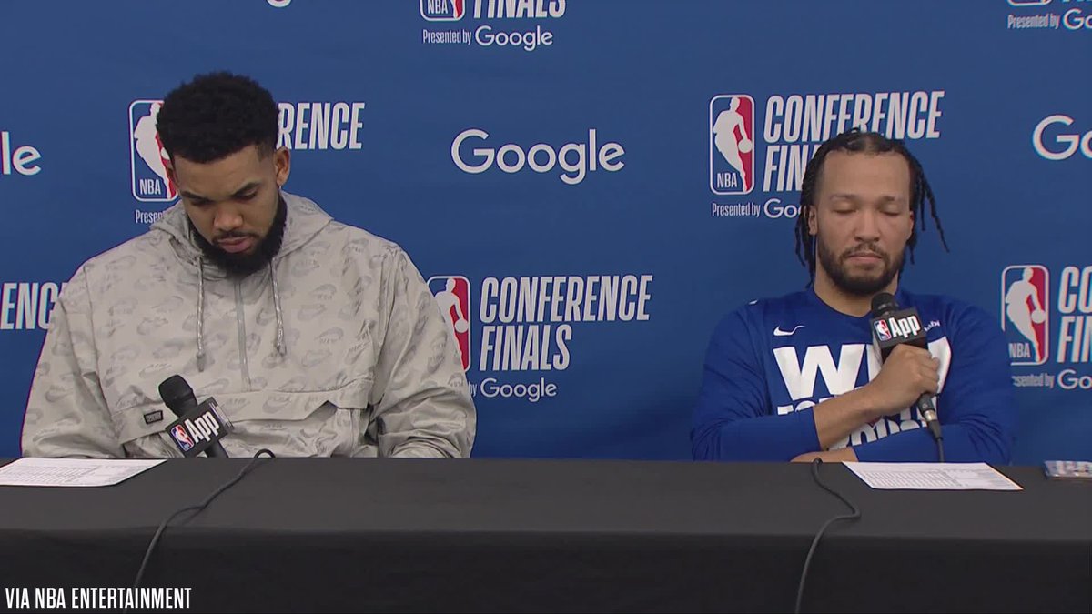 Karl-Anthony Towns talks about playing with Jalen Brunson this year: "It's a blessing and it's an honor that I get to play with Jalen Brunson."