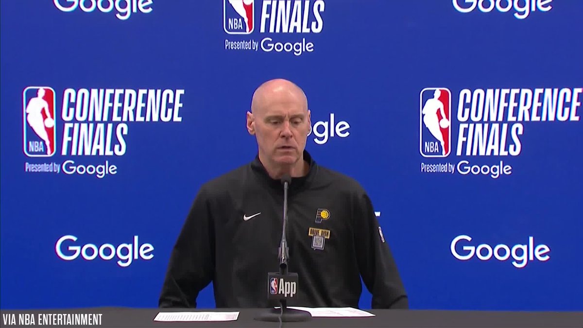 "The Knicks were an unreal opponent. Tough-minded, always coming at you." Rick Carlisle starts his press conference by crediting the Knicks and Tom Thibodeau for their play in the Eastern Conference Finals:
