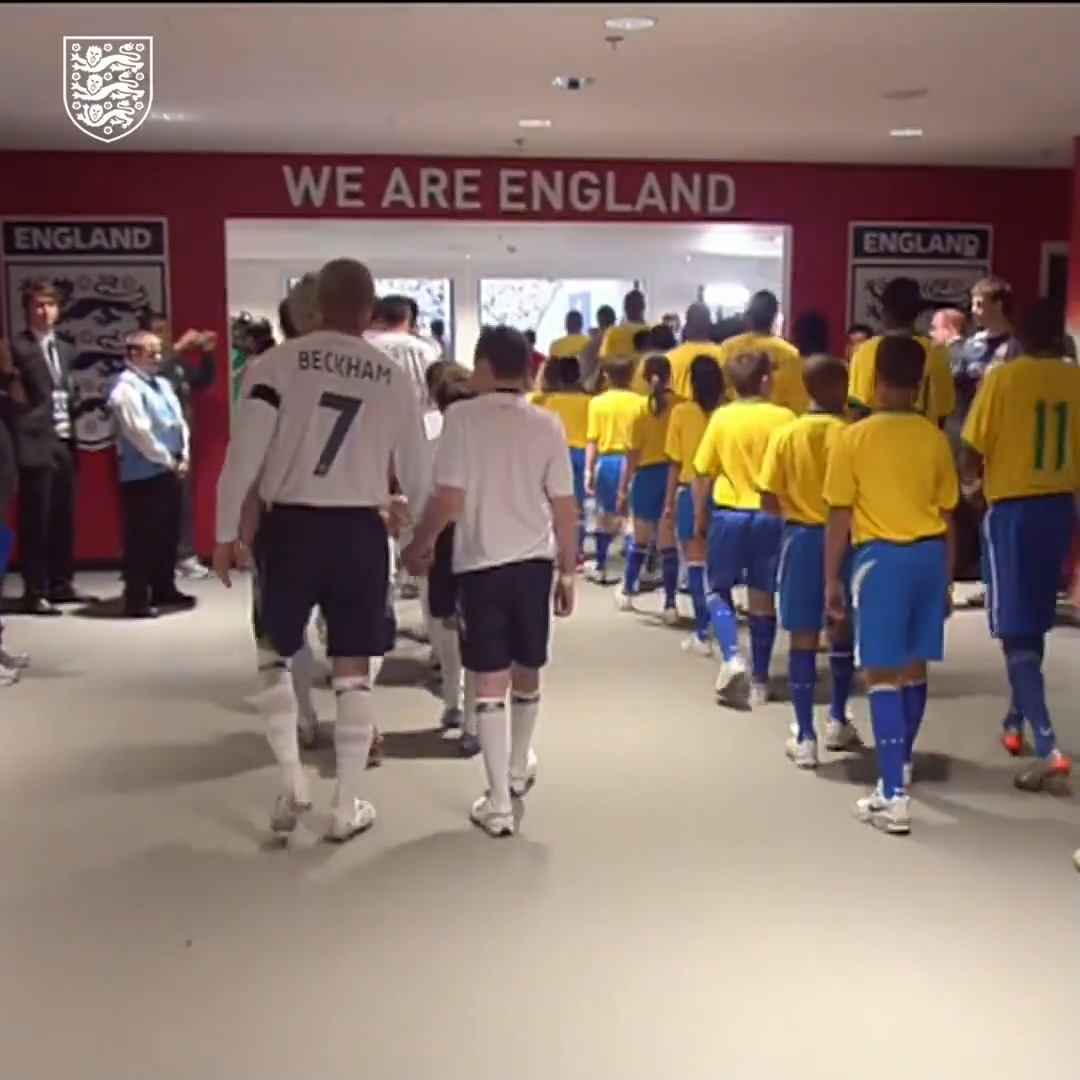 The first ever #ThreeLions game at the new @WembleyStadium: 🏴󠁧󠁢󠁥󠁮󠁧󠁿🆚🇧🇷 18 years ago today!