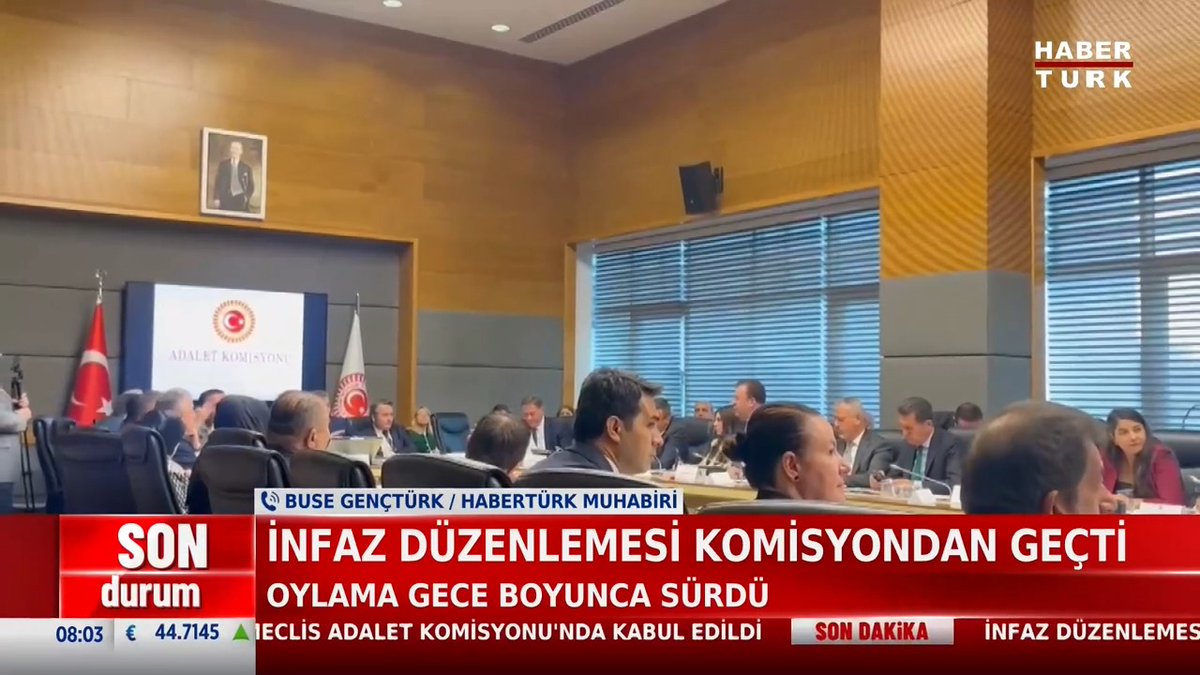 #SONDURUM - İnfaz düzenlemesi komisyondan geçti.