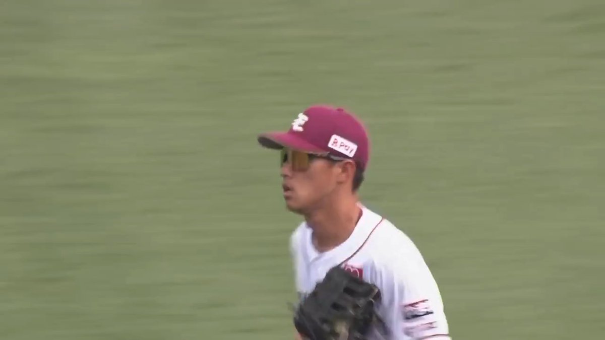 東北楽天 #辰己涼介 選手の好返球🔥 バックホームで生還阻止‼️ #RakutenEagles 👇ライブ配信はこちら