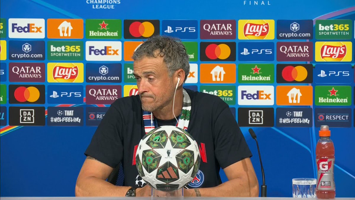 "I'm just so happy, I don't know what else to say" 😊 Luis Enrique and Désiré Doué react to PSG's emphatic Champions League final win 🏆