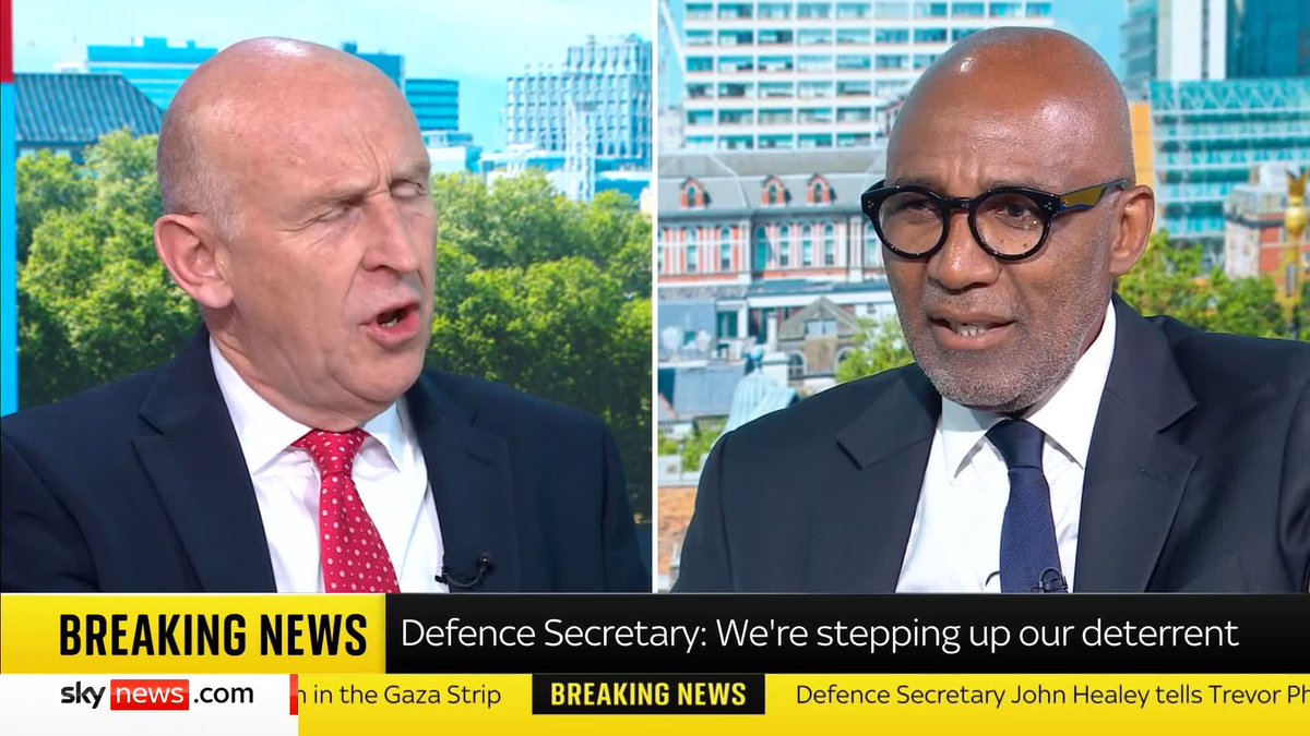 Defence Secretary John Healey reaffirms Keir Starmer is "not panicking" when it comes to the rise of Reform UK, stressing it was "absolutely right" of the PM to challenge Nigel Farage in a speech on Thursday. Read more: #TrevorPhillips