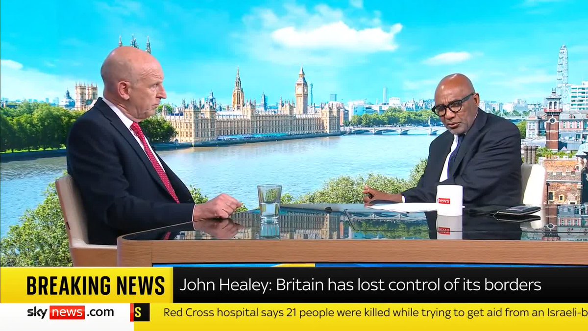 'Mr Putin is watching this, should he be frightened now? Should he be frightened in 2030?' Sky's Trevor Phillips questions Defence Secretary John Healey on when the government funded weapons factories will be in production. 📺 Sky 501
