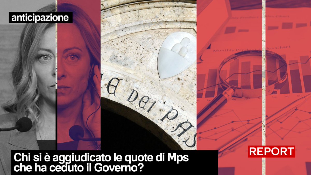 Report ha raccolto informazioni inedite che evidenziano gravi anomalie sullo svolgimento dell’ultima procedura accelerata di collocamento delle quote del Mef di Mps cedute al mercato. Ne parliamo questa sera alle 20.30 su Rai3