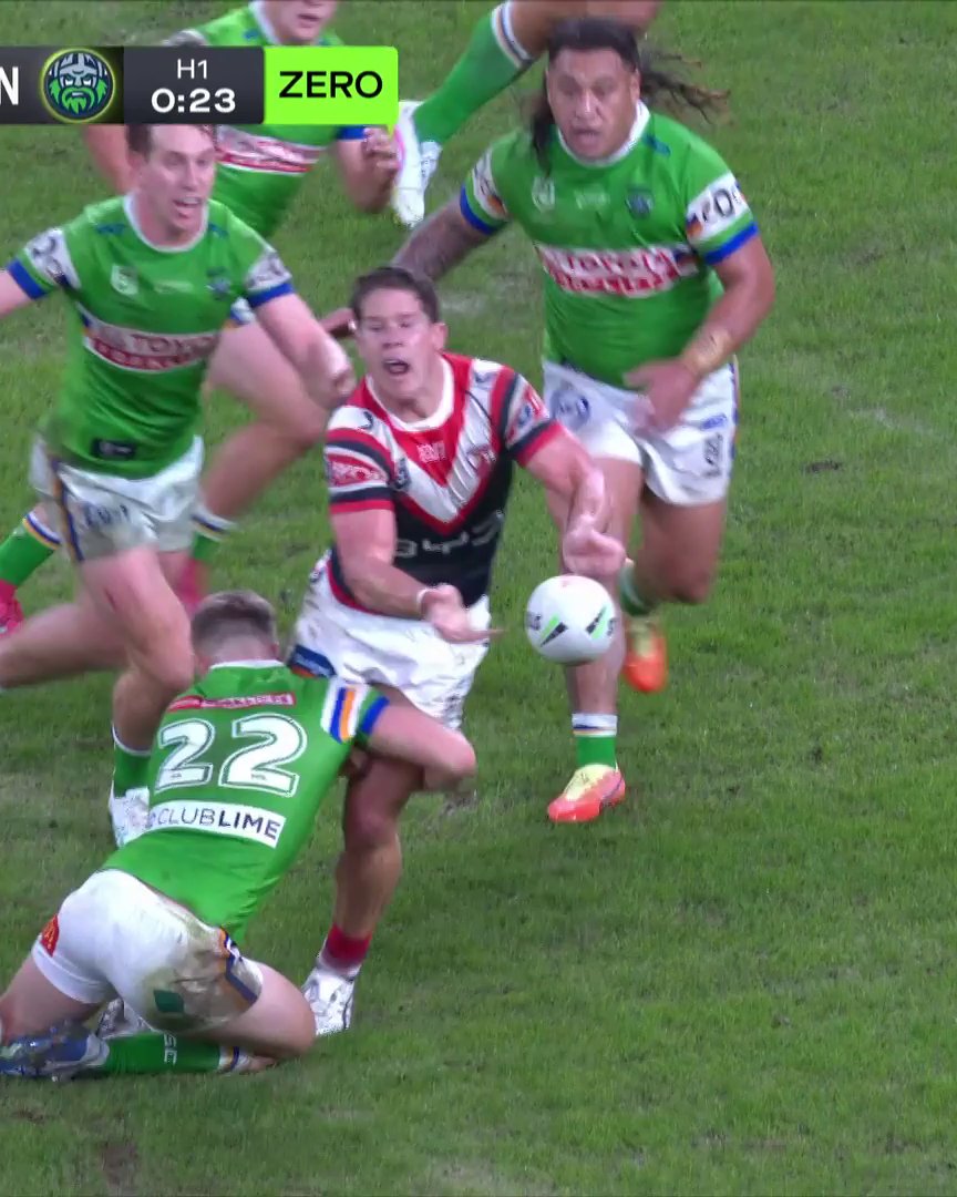 The Roosters are on today! ♨ #NRLRoostersRaiders
