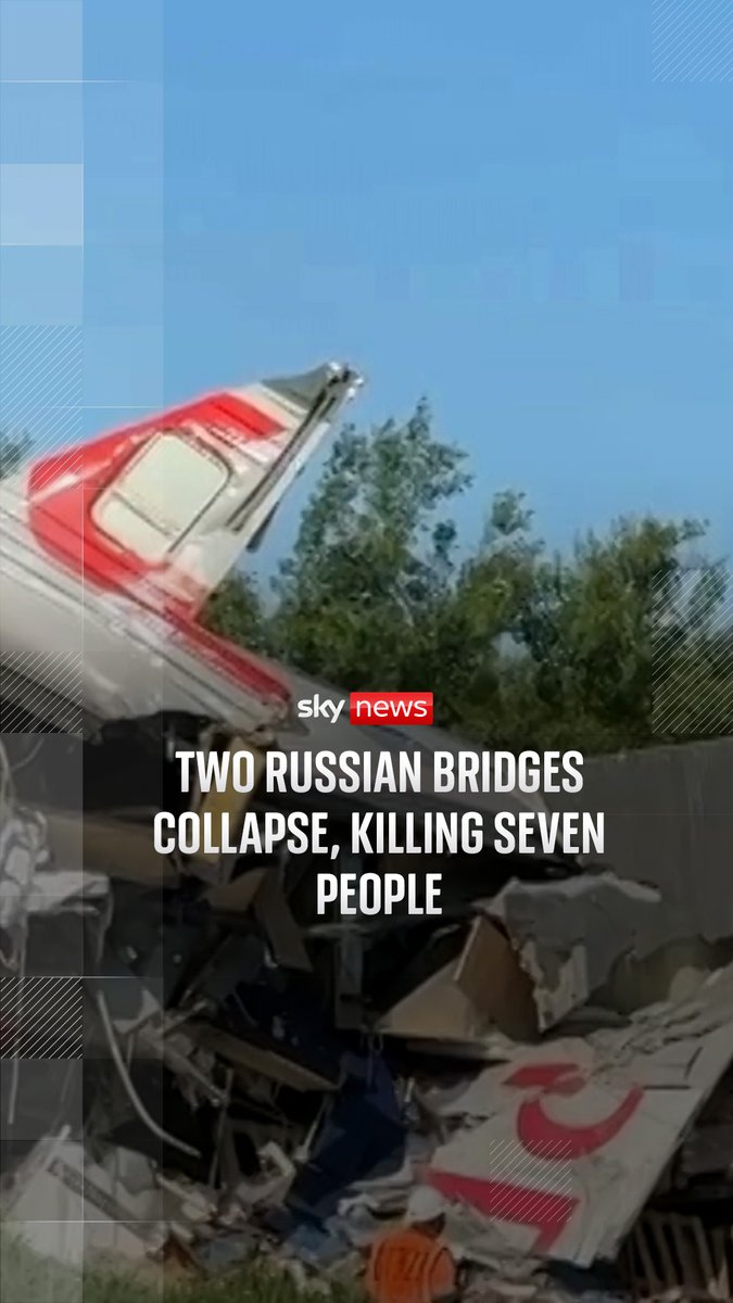 At least seven people have been killed and dozens injured after two bridges collapsed overnight in different Russian regions bordering Ukraine. Read more: