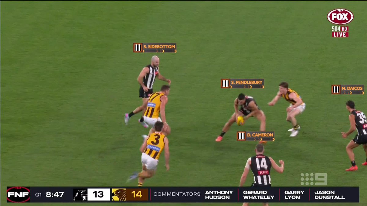 "They've really failed the test against the top six teams this year." The vision that shows the biggest area for concern for Hawthorn right now, according to James Hird. #9FootyFurnace | Watch on Nine & 9Now 🖥️