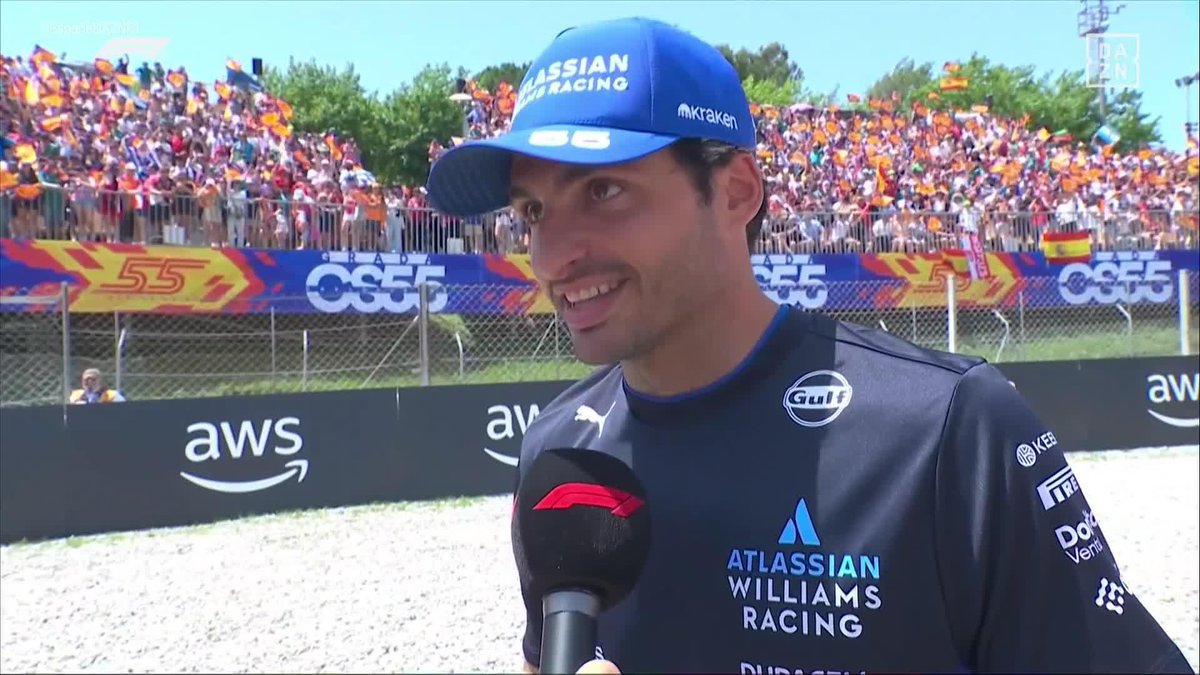 🔊 Carlos Sainz: "Esta energía es increíble. Voy a hacer todo lo posible por regalarle a la afición una buena carrera" ❤️ #EspañaDAZNF1 🇪🇸 Disfruta GRATIS del GP de España en DAZN 🔗