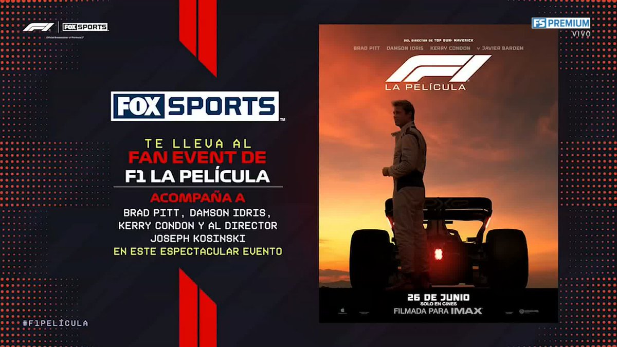 RECUERDEN ESTAR ATENTOS 🏎️🏁 ¿Quieres ir al Fan Event de F1: La película? Aquí más detalles 📽️🎞️ #F1xFSMX