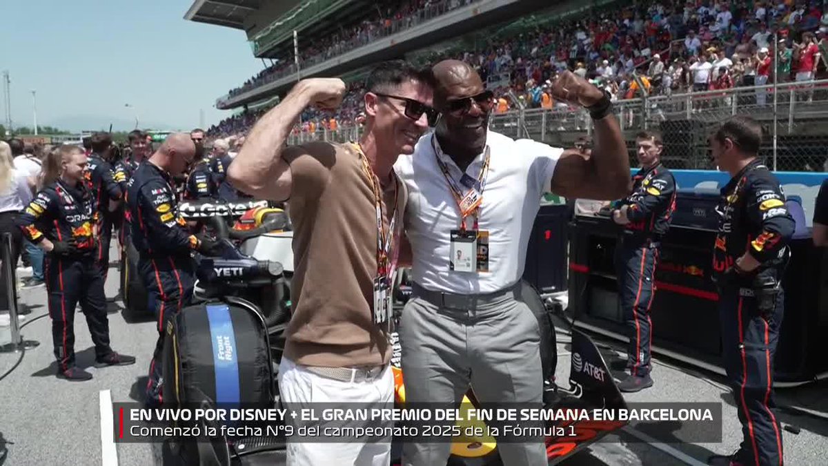 Tito Lewandowski NO SE ACHICA con Terry Crews... 🤣💪🏻 📺 #SpanishGP | Toda la temporada de #F1 por #DisneyPlus Premium