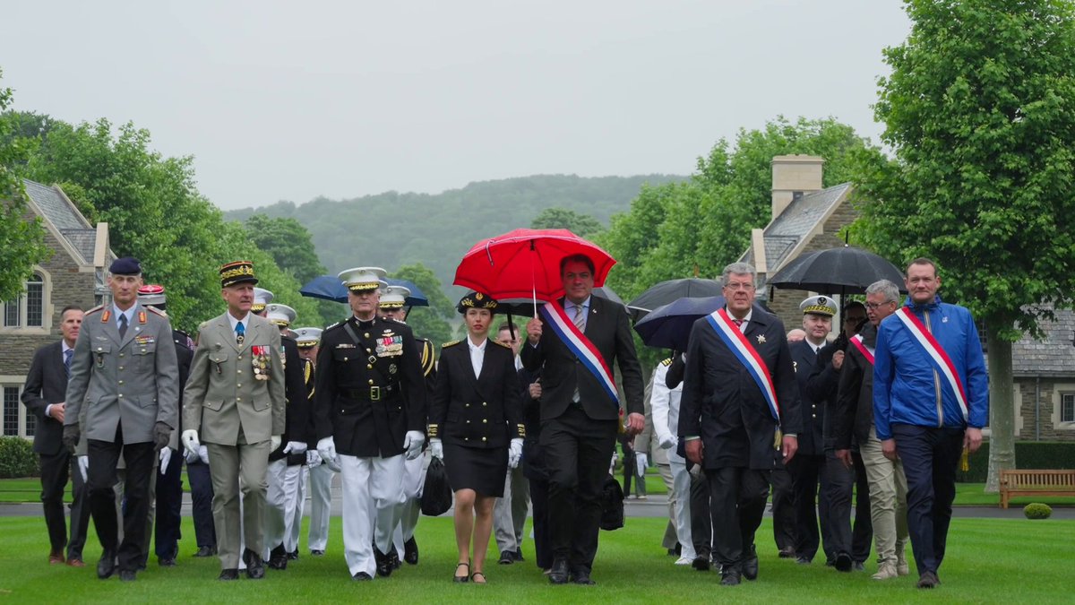 #Marines and French and German service members participate in a ceremony in Belleau, Aisne, France. The ceremony marked the 107th anniversary of the Battle of Belleau Wood—one of the most significant battles fought by Marines in World War I and one the Marine Corps honors every year. #USMC250 #MarineCorps #SemperFi